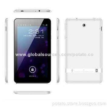 7-inch Android Tablet PCs, Boxchip A23 Dual-core, 512MB/4GB Flash, Bluetooth, Large Capacity Battery